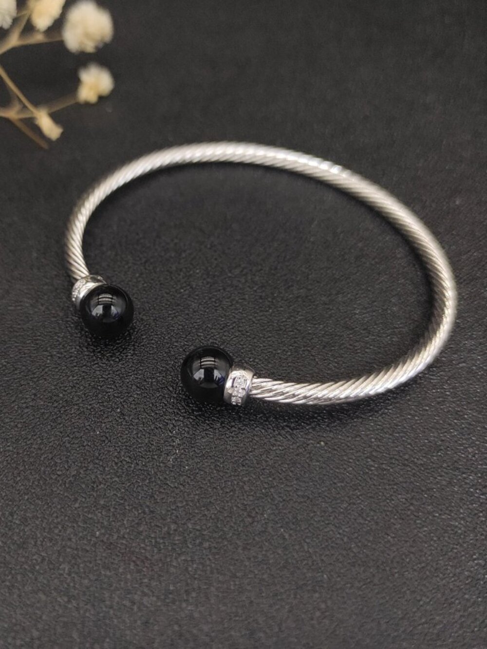 David Yurman 925 Silver Bracelet with Original Pouch